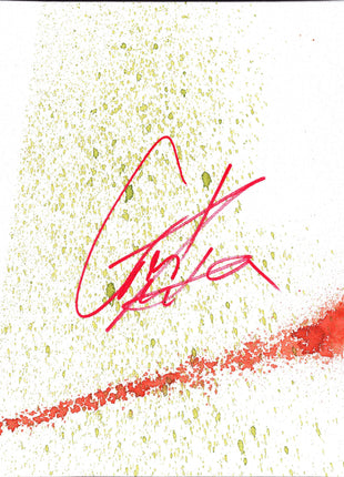 Great Muta signed Mist 8x10 Canvas Board