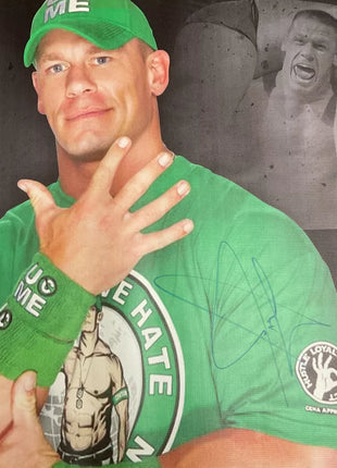 John Cena signed WWE Superstar Wizard World Canvas Banner 72x36