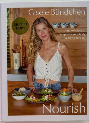 Gisele Bundchen signed Nourish Book