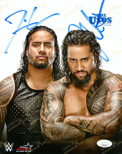 Jimmy Uso & Jey Uso signed 8x10 Photo (w/ JSA)