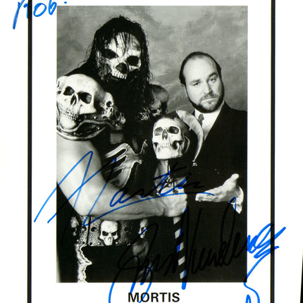 Mortis & James Vandenberg dual signed 8x10 Photo