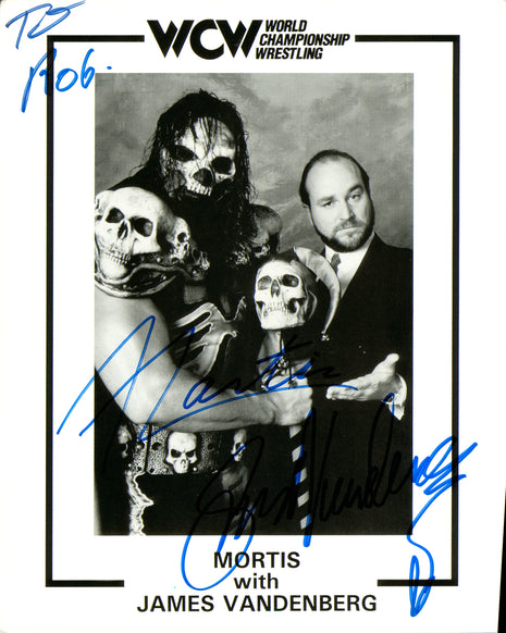 Mortis & James Vandenberg dual signed 8x10 Photo