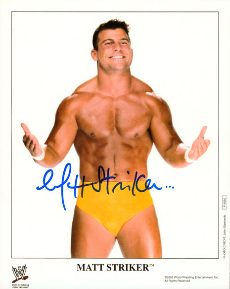 Matt Striker signed 8x10 Photo