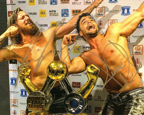 David Finlay & Juice Robinson dual signed 8x10 Photo