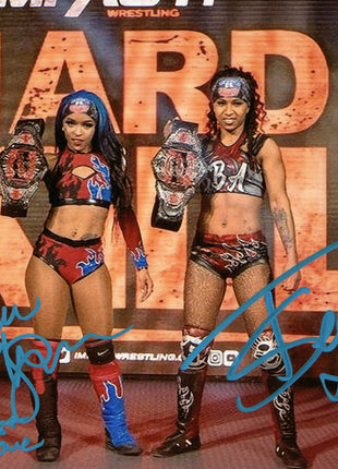 Kiera Hogan & Tasha Steelz dual signed 8x10 Photo