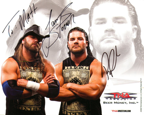 Beer Money - Robert "Bobby" Roode & James Storm dual signed 8x10 Photo