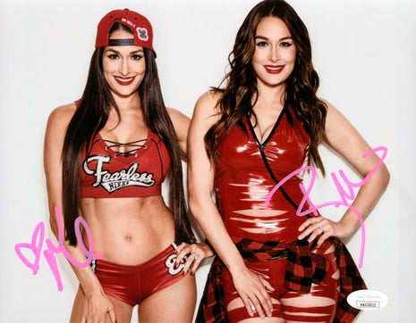 Nikki & Brie - Bella Twins signed 8x10 Photo (w/ JSA)