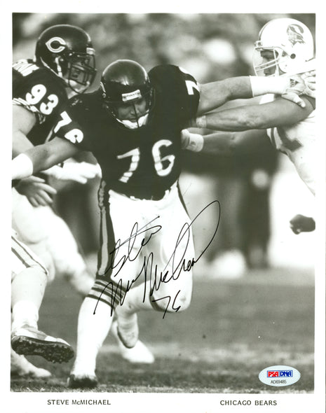 Steve McMichael signed 8x10 Photo (w/ PSA)