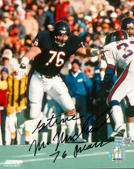 Steve McMichael signed 8x10 Photo (w/ TriStar)