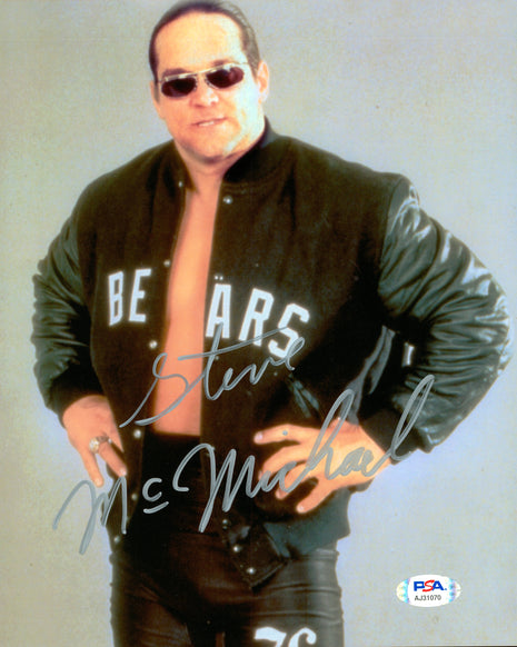 Steve McMichael signed 8x10 Photo (w/ PSA)