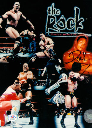 The Rock signed 8x10 Photo (w/ PSA)