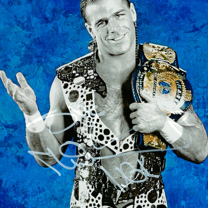Shawn Michaels signed 8x10 Metallic Photo (w/ Beckett)
