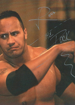 The Rock signed 8x10 Photo
