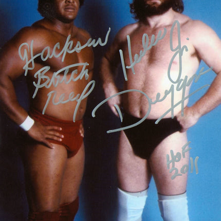 Jim Duggan & Butch Reed dual signed 8x10 Photo