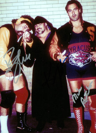 Varsity Club - Kevin Sullivan, Rick Steiner & Mike Rotunda triple signed 8x10 Photo