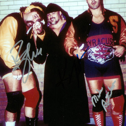 Varsity Club - Kevin Sullivan, Rick Steiner & Mike Rotunda triple signed 8x10 Photo