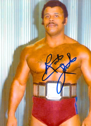 Rocky Johnson signed 8x10 Photo