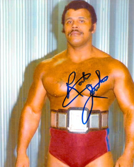 Rocky Johnson signed 8x10 Photo