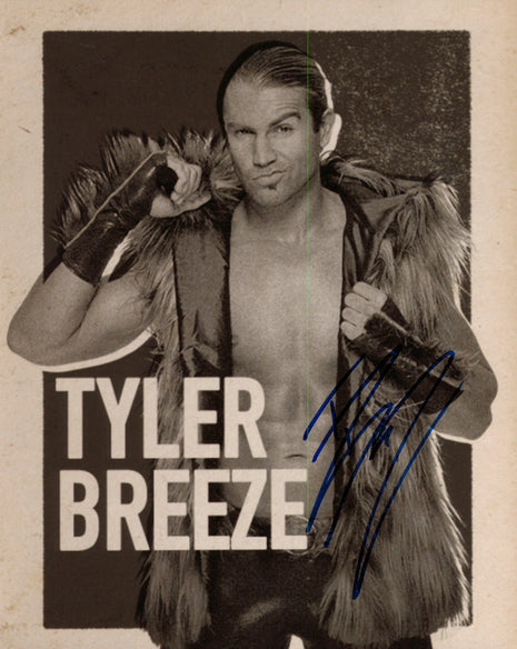 Tyler Breeze signed 8x10 Photo