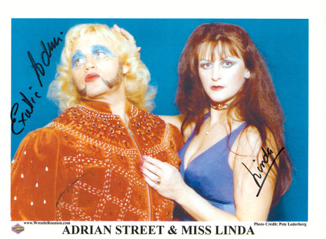 Adrian Street & Miss Linda signed 8x10 Photo
