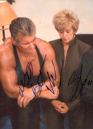 Vince McMahon & Shane McMahon dual signed 8x10 Photo (w/ JSA)