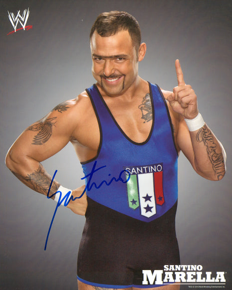 Santino Marella signed 8x10 Photo