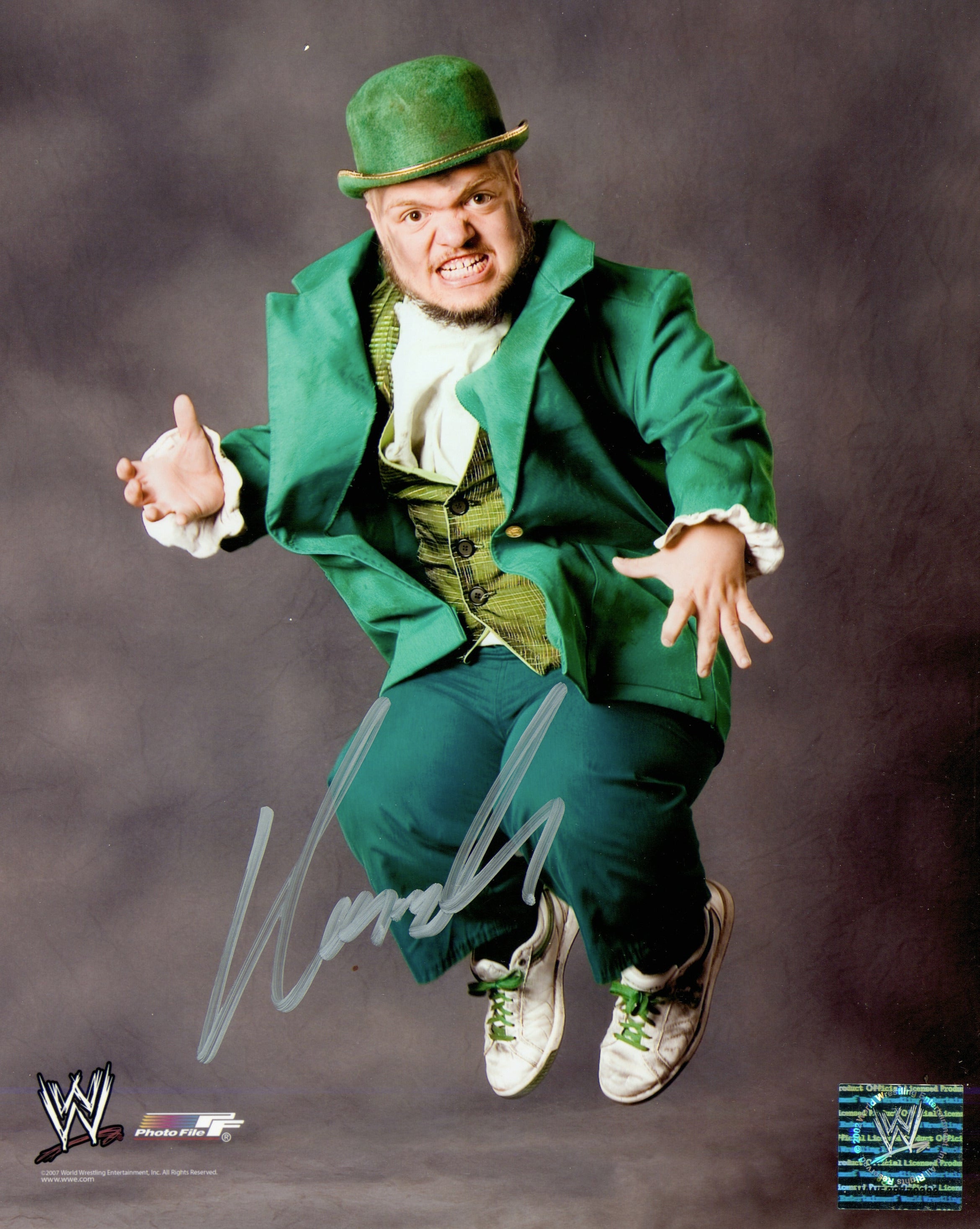 Hornswoggle signed 8x10 Photo Signed By Superstars Hornswoggle signed 8x10 Photo Signed By Superstars