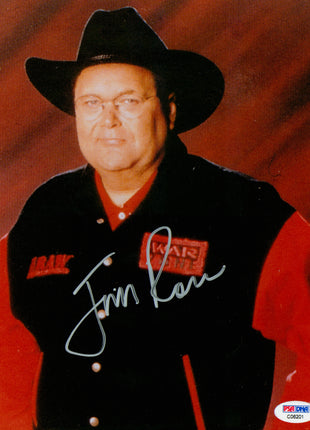 Jim Ross signed 8x10 Photo (w/ PSA)