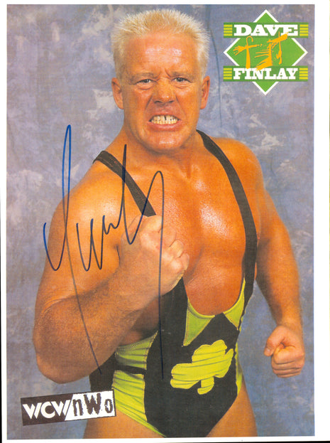 Dave Finlay signed 8x10 Photo