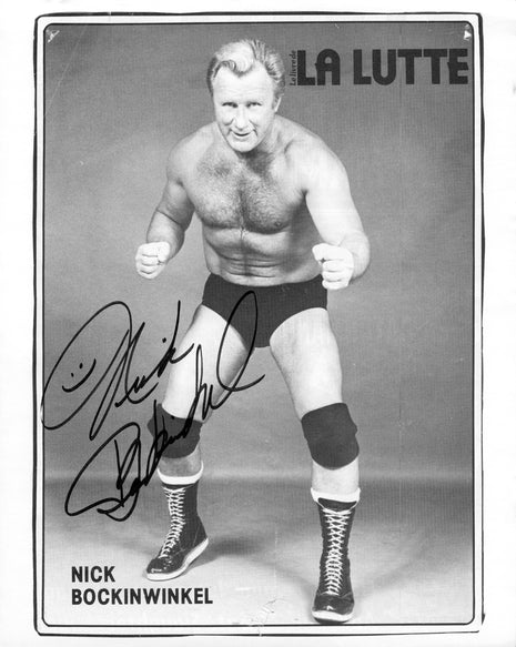 Nick Bockwinkel signed Magazine Page