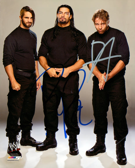 Roman Reigns & Dean Ambrose dual signed 8x10 Photo