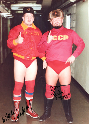 Bolsheviks - Nikolai Volkoff & Boris Zhukov signed 8x10 Photo