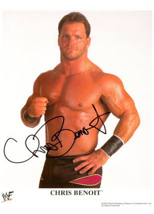 Chris Benoit signed 8x10 Photo
