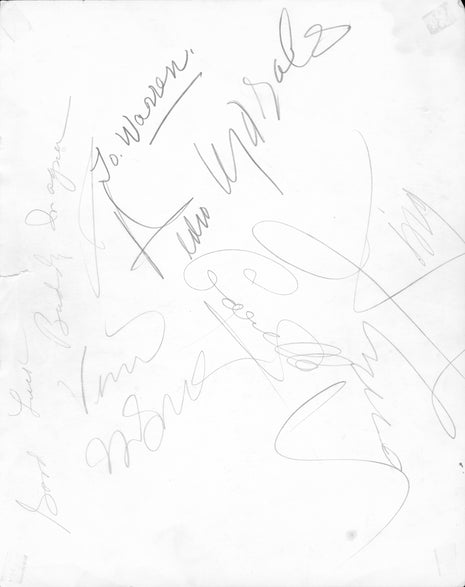 Multi-signed 8x10 promo by McMahon, Monsoon, Morales, King, Wagner)