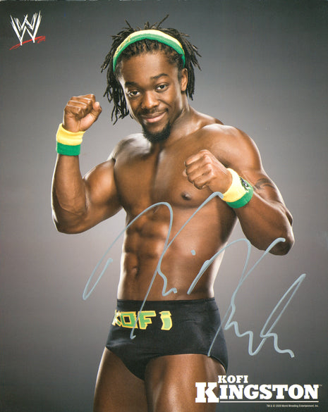 Kofi Kingston signed 8x10 Photo