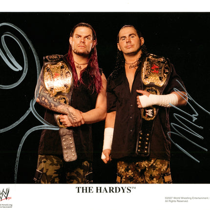 Hardy Boys - Matt & Jeff Hardy signed 8x10 Photo