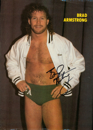 Brad Armstrong signed Magazine Page
