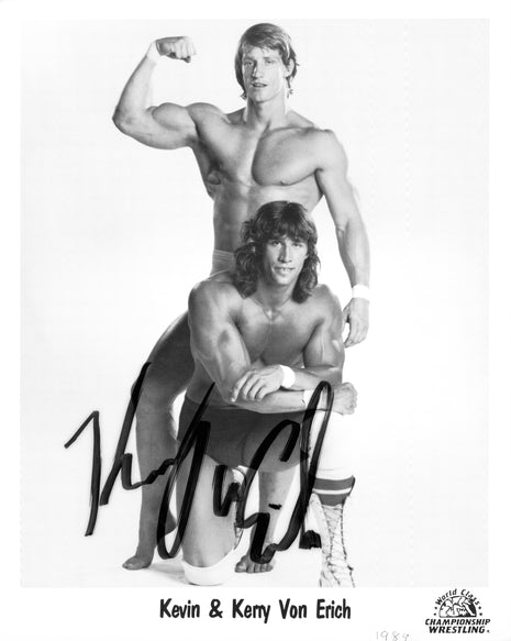 Kerry Von Erich signed 8x10 Photo