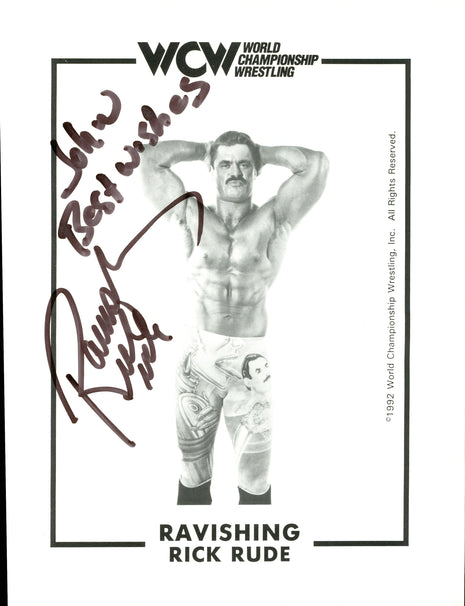 Ravishing Rick Rude signed 8x10 Photo