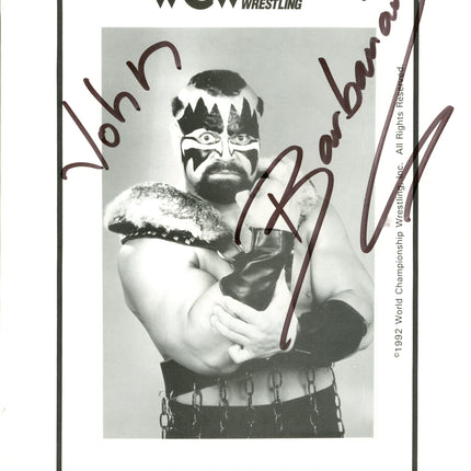 The Barbarian signed 8x10 Photo