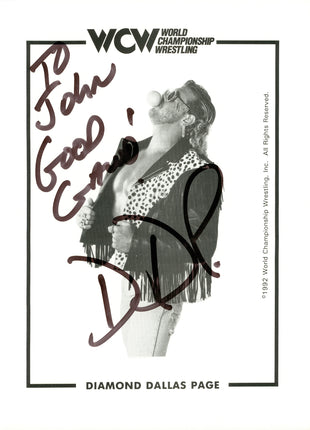 Diamond Dallas Page signed 8x10 Photo