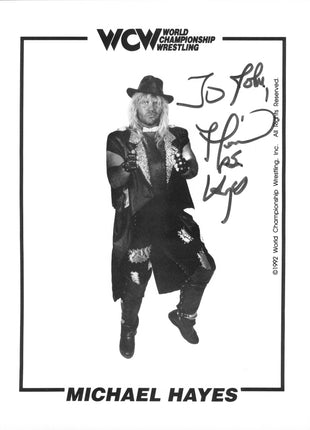 Michael Hayes signed 8x10 Photo