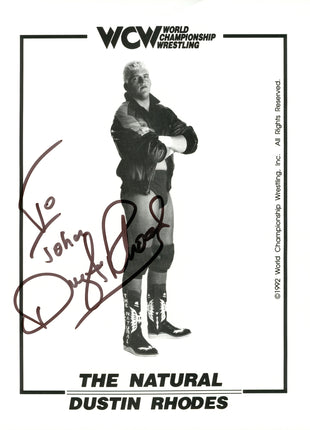 Dustin Rhodes signed 8x10 Photo