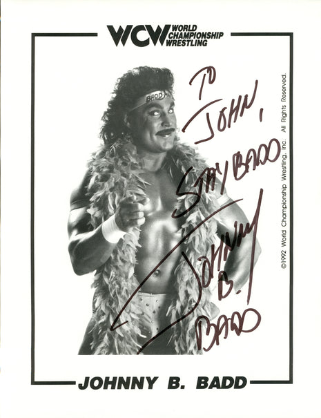 Johnny B Badd signed 8x10 Photo