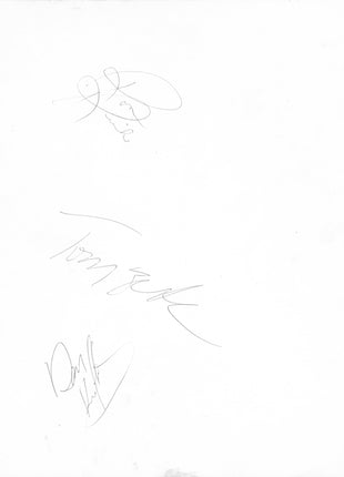 Samu Promo signed by Tom Zenk, Dan Kroffat & Ron Ritchie