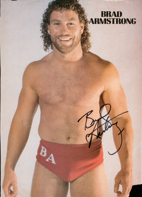 Brad Armstrong signed Magazine Page