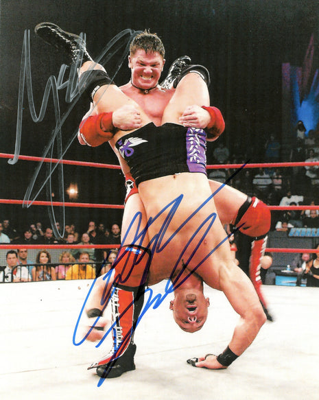 Christopher Daniels & AJ Styles dual signed 8x10 Photo