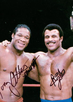 Rocky Johnson & Tony Atlas dual signed 8x10 Photo