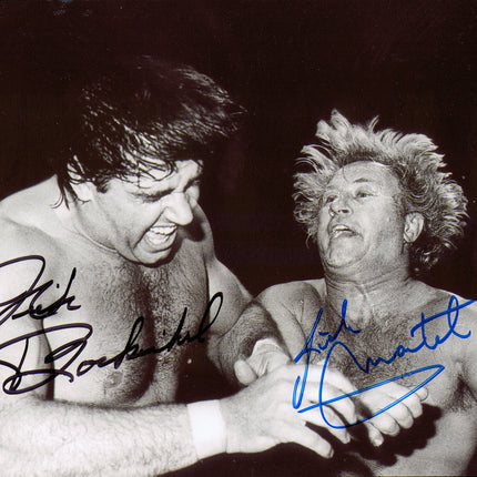 Nick Bockwinkel & Rick Martel dual signed 8x10 Photo