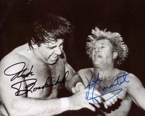 Nick Bockwinkel & Rick Martel dual signed 8x10 Photo